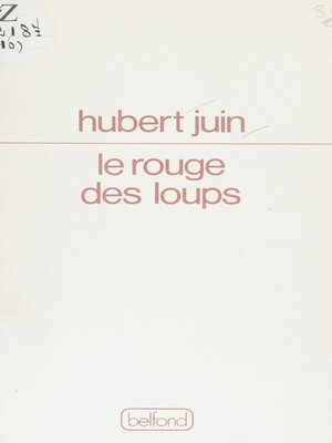 cover image of Le Rouge des loups